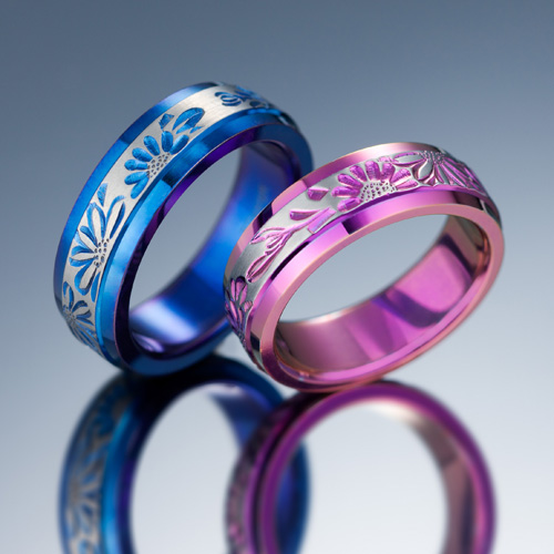 マーガレット(チタン手彫りシリーズ)